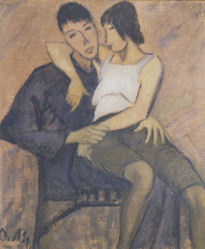 Pareja sentada, 1920 de Otto Mueller